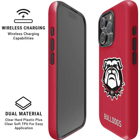 University of Georgia Bulldogs Logo iPhone 16 Pro Max Magsafe Impact Case