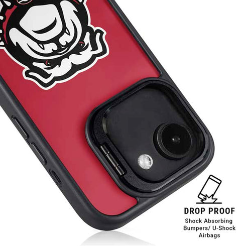 University of Georgia Bulldogs Logo iPhone 16e Kickstand Case