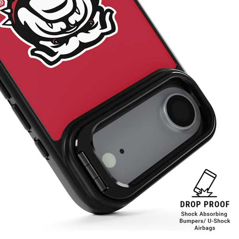 University of Georgia Bulldogs Logo iPhone 17 Air Kickstand Case