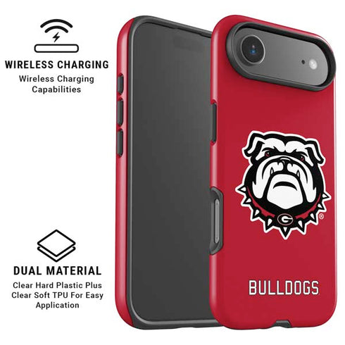 University of Georgia Bulldogs Logo iPhone 17 Air Magsafe Impact Case