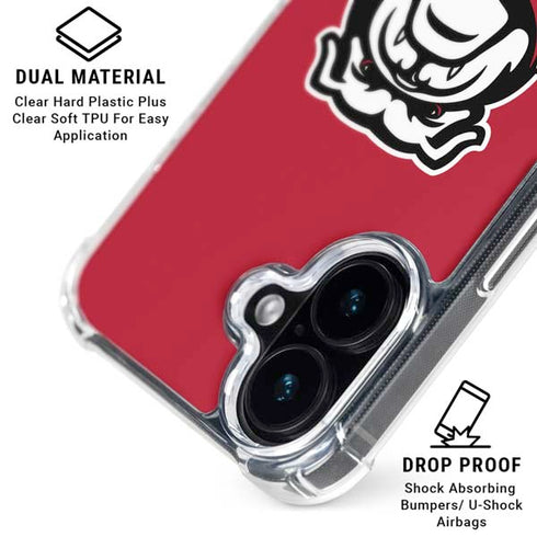 University of Georgia Bulldogs Logo iPhone 17 Clear Case