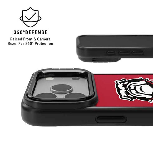 University of Georgia Bulldogs Logo iPhone 17 Pro Kickstand Case