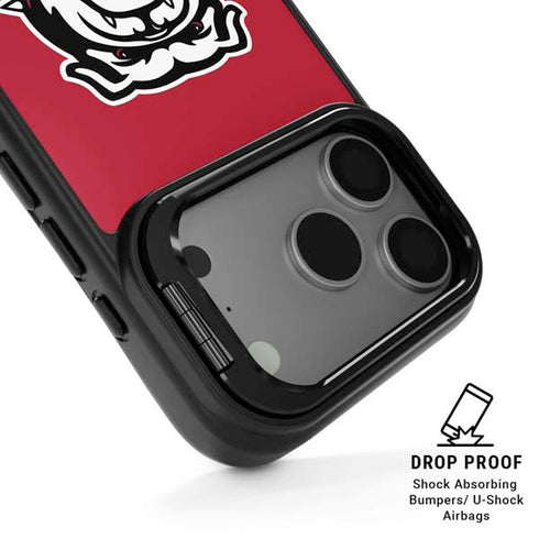 University of Georgia Bulldogs Logo iPhone 17 Pro Kickstand Case