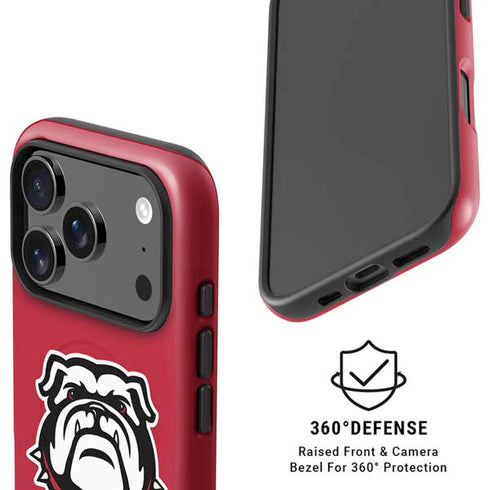 University of Georgia Bulldogs Logo iPhone 17 Pro Magsafe Impact Case