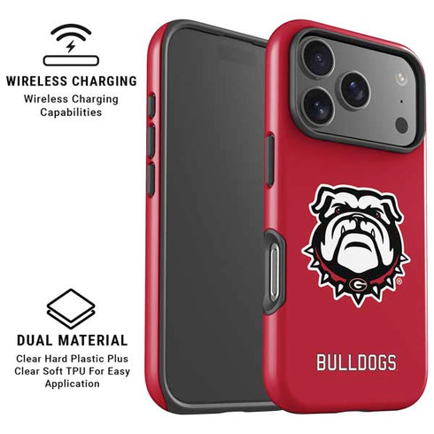 University of Georgia Bulldogs Logo iPhone 17 Pro Max Magsafe Impact Case