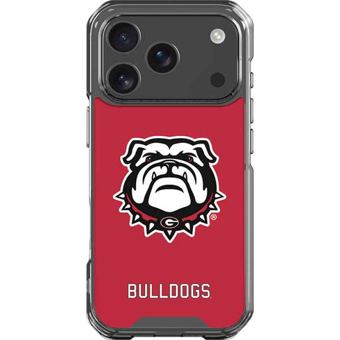 University of Georgia Bulldogs Logo iPhone 18 Pro Clear Case