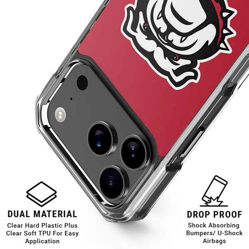 University of Georgia Bulldogs Logo iPhone 18 Pro Clear Case