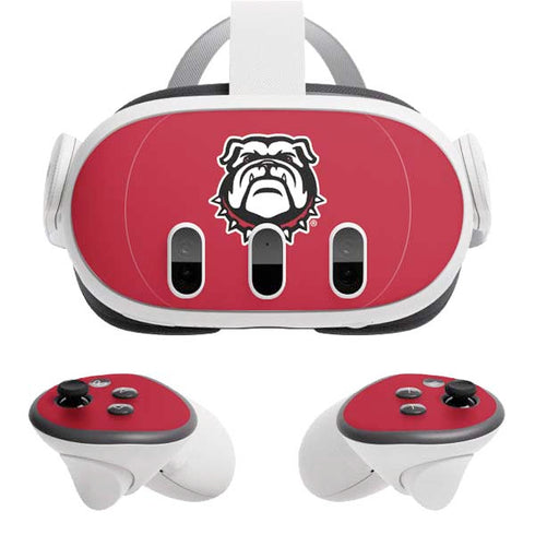 University of Georgia Bulldogs Logo Meta Quest 3 Skin