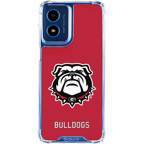 University of Georgia Bulldogs Logo Moto G 5G (2024) Clear Case