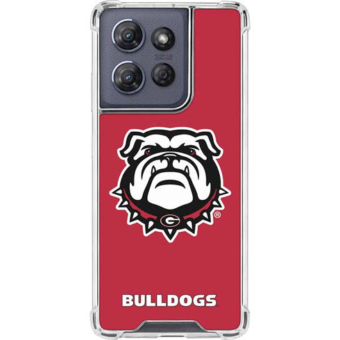 University of Georgia Bulldogs Logo Moto G 5G (2025) Clear Case
