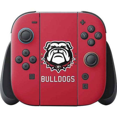 University of Georgia Bulldogs Logo Nintendo Switch 2 (2025) Joy-Con Controller Skin