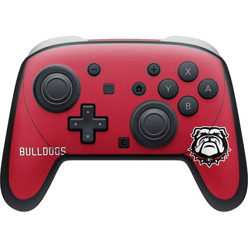 University of Georgia Bulldogs Logo Nintendo Switch 2 (2025) Pro Controller Skin