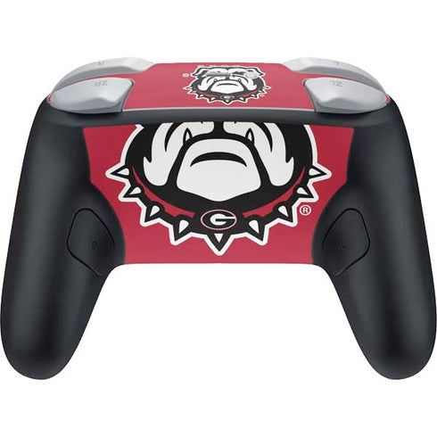 University of Georgia Bulldogs Logo Nintendo Switch 2 (2025) Pro Controller Skin