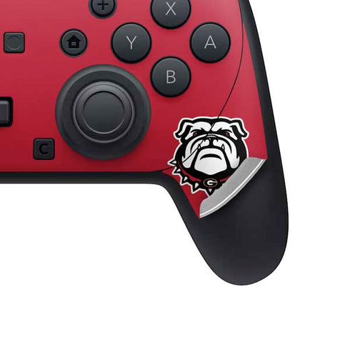 University of Georgia Bulldogs Logo Nintendo Switch 2 (2025) Pro Controller Skin