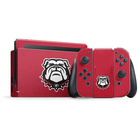 University of Georgia Bulldogs Logo Nintendo Switch Bundle Skin