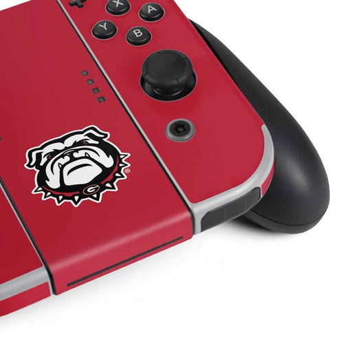 University of Georgia Bulldogs Logo Nintendo Switch OLED (2021) Skin