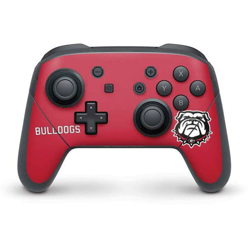 University of Georgia Bulldogs Logo Nintendo Switch Pro Controller Skin