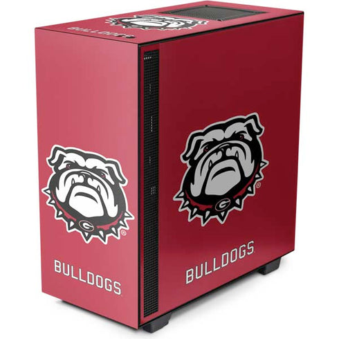 University of Georgia Bulldogs Logo NZXT H510 Compact ATX Mid-Tower Case Skin