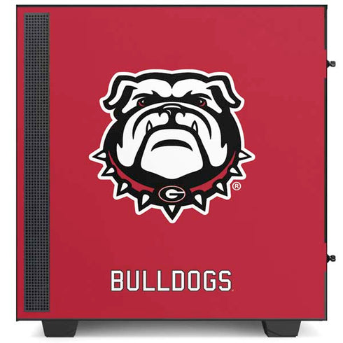University of Georgia Bulldogs Logo NZXT H510 Compact ATX Mid-Tower Case Skin