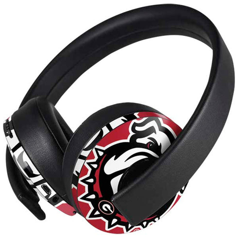 University of Georgia Bulldogs Logo PlayStation 4 Gold Wireless Headset Skin