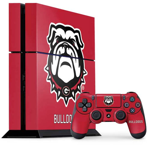 University of Georgia Bulldogs Logo PS4 Console and Controller Bundle Skin