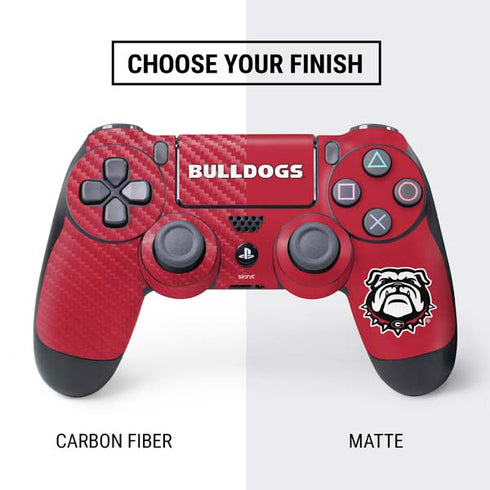 University of Georgia Bulldogs Logo PS4 Controller Skin