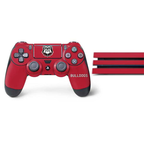 University of Georgia Bulldogs Logo PS4 Pro Bundle Skin
