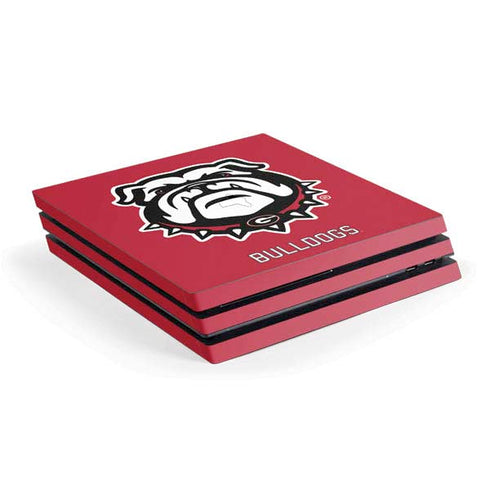 University of Georgia Bulldogs Logo PS4 Pro Console Skin