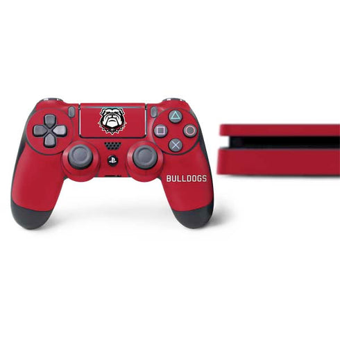University of Georgia Bulldogs Logo PS4 Slim Bundle Skin