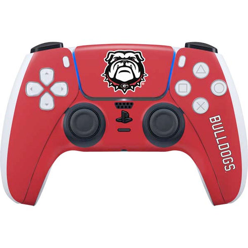 University of Georgia Bulldogs Logo PS5 Controller Skin