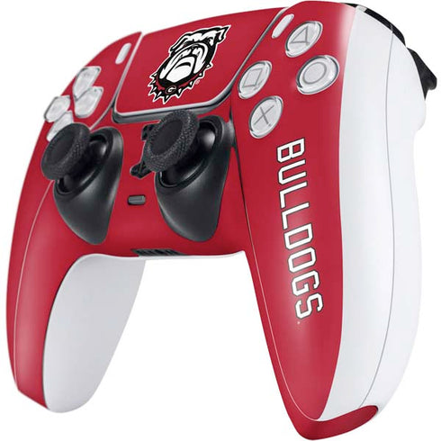 University of Georgia Bulldogs Logo PS5 Controller Skin