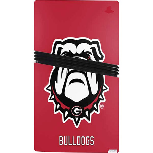 University of Georgia Bulldogs Logo PS5 Pro Console Skin