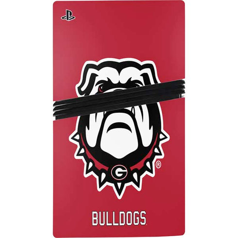 University of Georgia Bulldogs Logo PS5 Pro Disk Console Skin