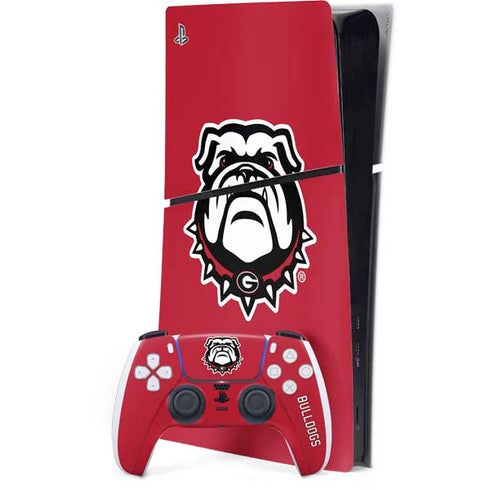 University of Georgia Bulldogs Logo PS5 Slim Digital Edition Bundle Skin