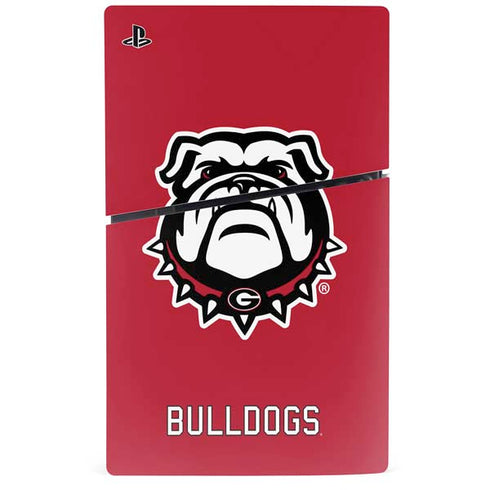 University of Georgia Bulldogs Logo PS5 Slim Disk Bundle Skin