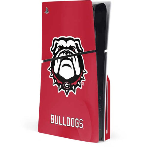 University of Georgia Bulldogs Logo PS5 Slim Disk Console Skin