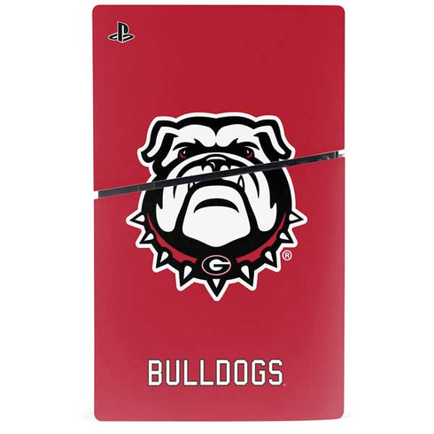 University of Georgia Bulldogs Logo PS5 Slim Disk Console Skin