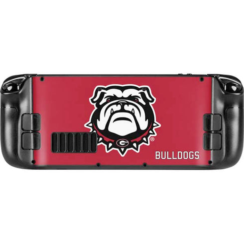 University of Georgia Bulldogs Logo Steam Deck Handheld Gaming Computer Skin