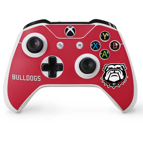 University of Georgia Bulldogs Logo Xbox One S Console and Controller Bundle Skin