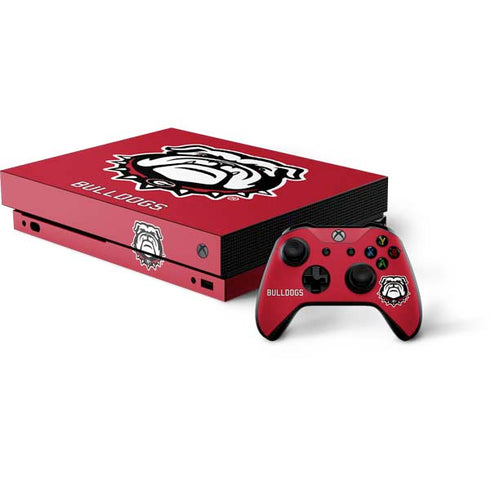 University of Georgia Bulldogs Logo Xbox One X Bundle Skin