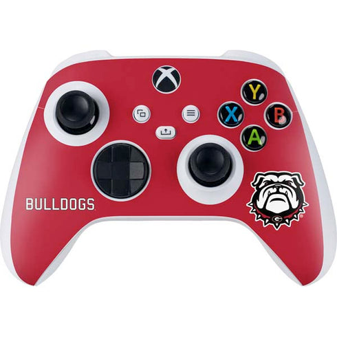 University of Georgia Bulldogs Logo Xbox Series S Controller Skin