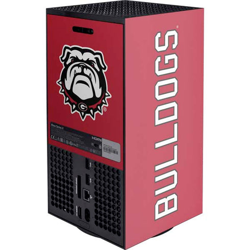 University of Georgia Bulldogs Logo Xbox Series X Console Skin