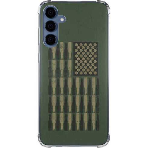 Bullet American Flag Galaxy A55 5G Clear Case