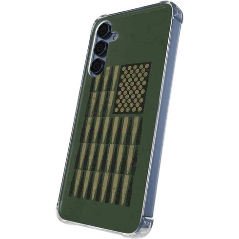 Bullet American Flag Galaxy A55 5G Clear Case