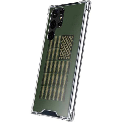 Bullet American Flag Galaxy S23 Ultra Clear Case