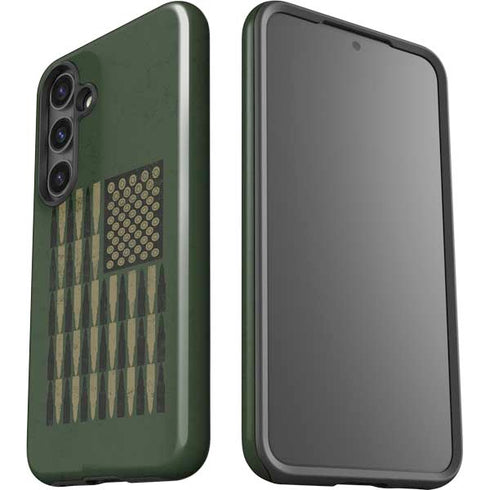 Bullet American Flag Galaxy S25 Impact Case