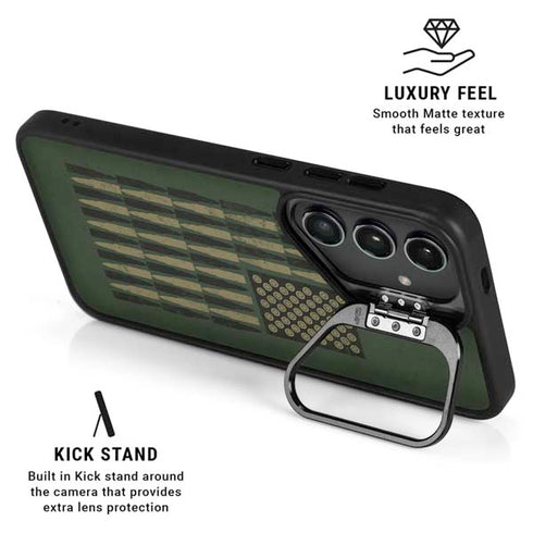 Bullet American Flag Galaxy S25 Ultra Kickstand Case
