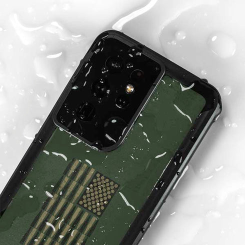 Bullet American Flag Galaxy S24 Ultra Waterproof Case
