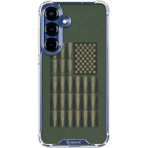 Bullet American Flag Galaxy S25 Plus Clear Case