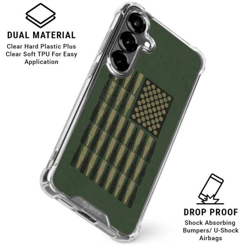 Bullet American Flag Galaxy S26 Clear Case